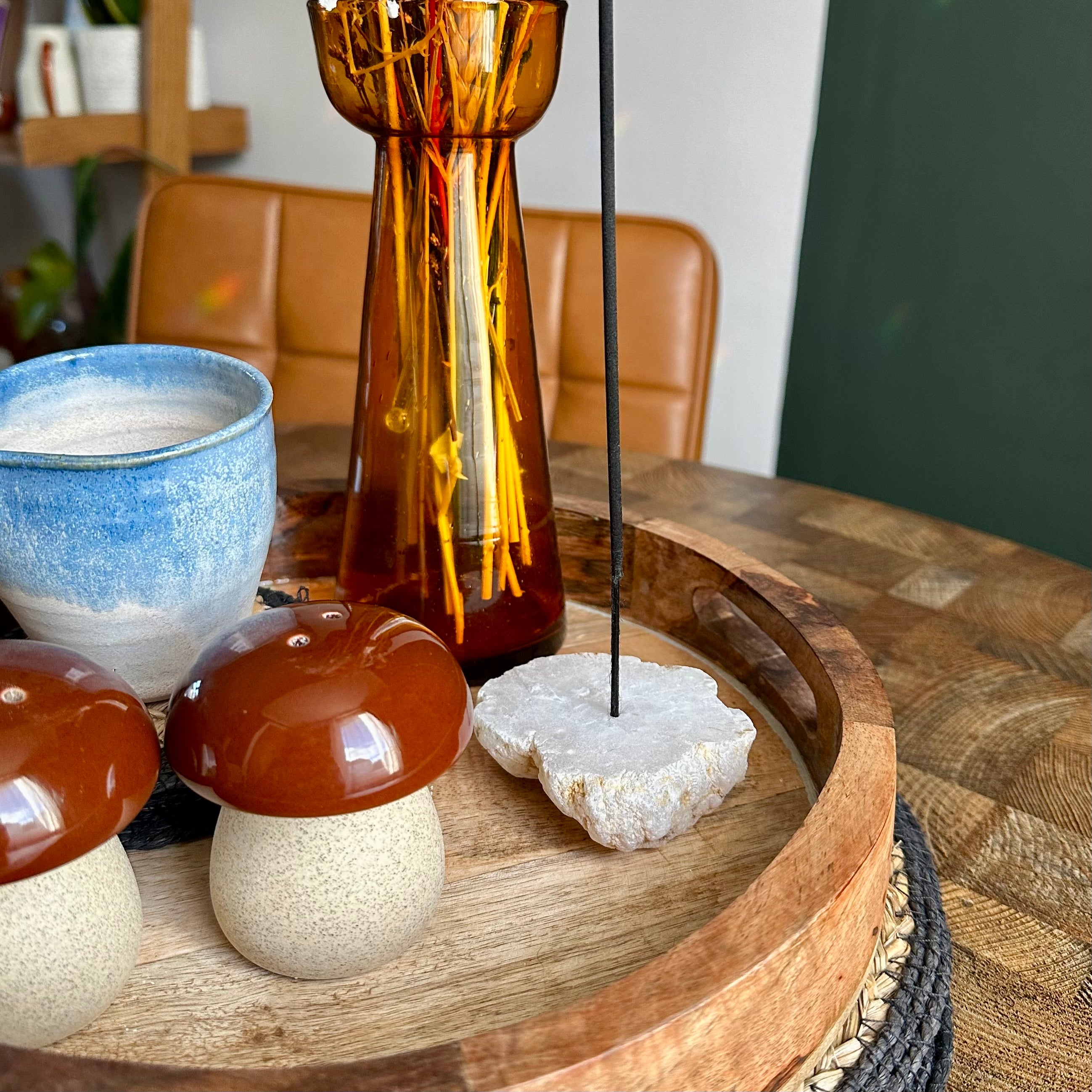 Quartz Crystal Incense Holder