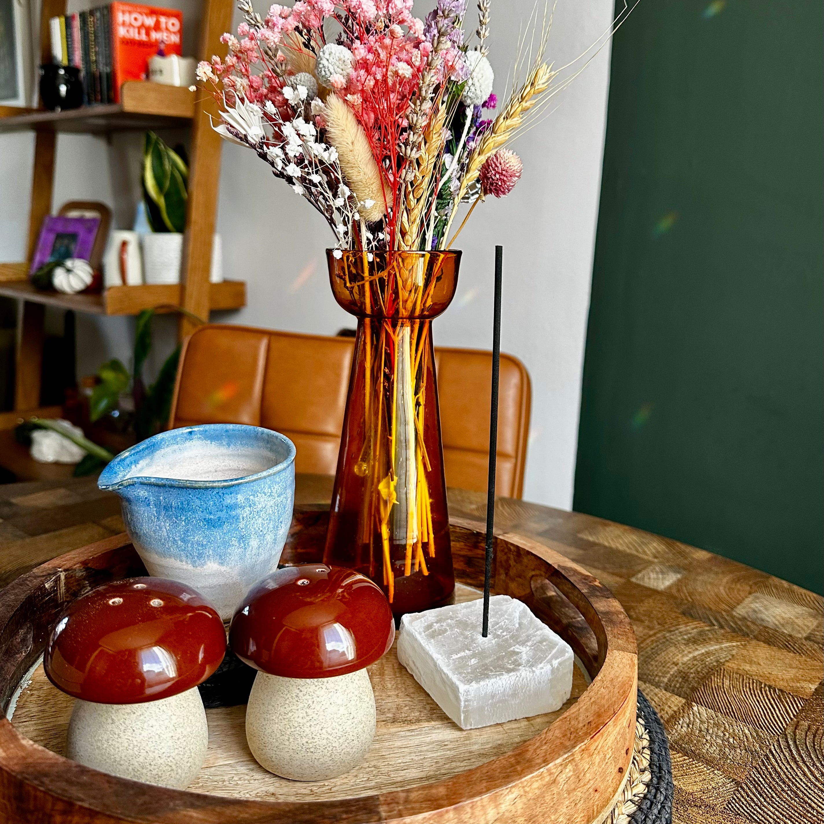 Selenite Crystal Incense Holder