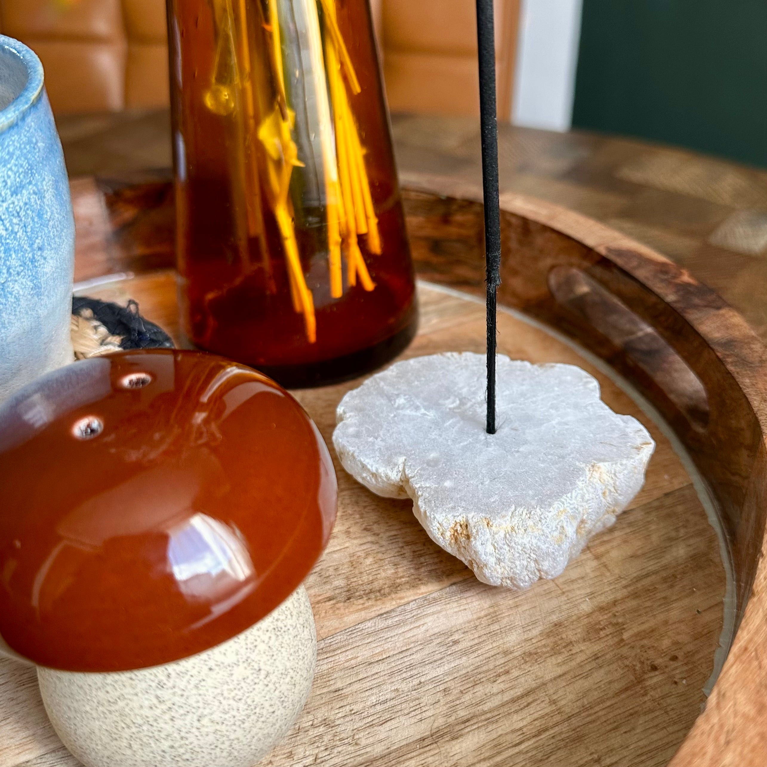 Quartz Crystal Incense Holder
