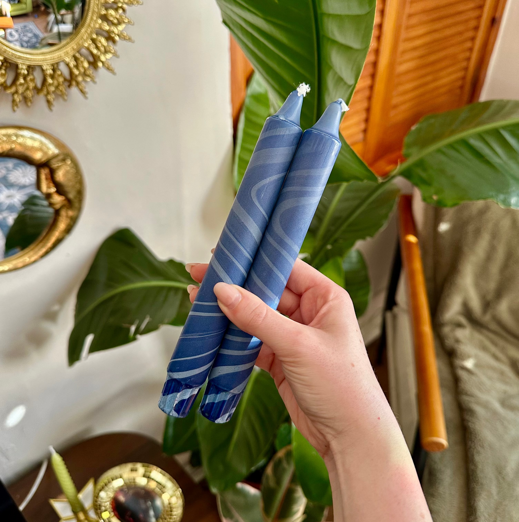 No.2 Hex Taper Candle Duo