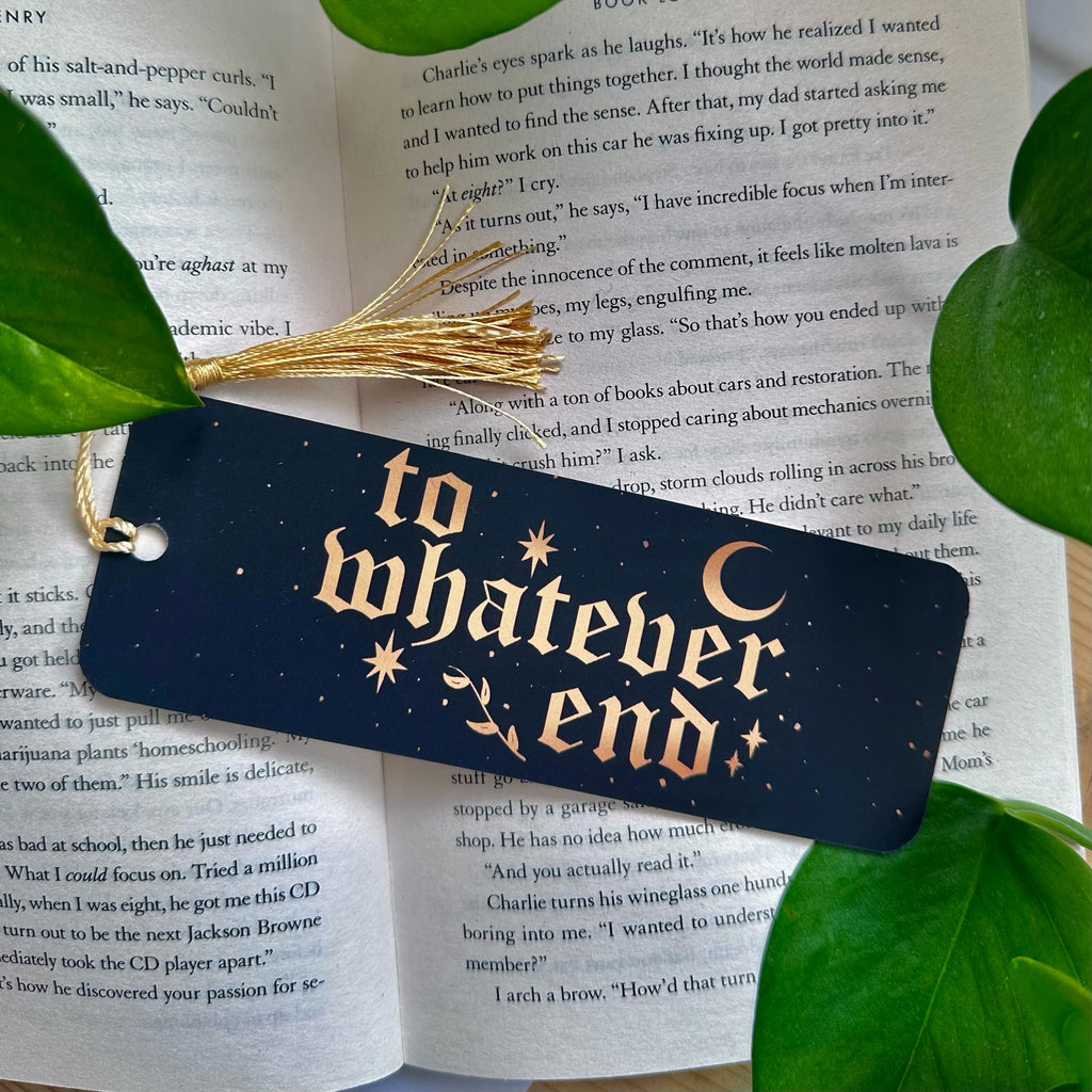 To Whatever End Book Mark